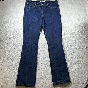 Levis 415 Jeans Womens 31 Blue Relaxed Bootcut Medium Wash Stretch Denim Pants